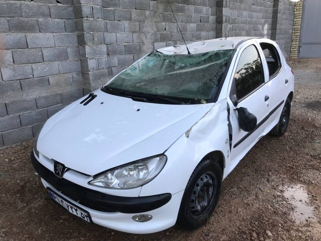 پژو ۲۰۶ تصادفی